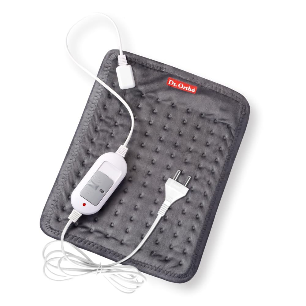 Dr.Ortho Orthopaedic Electric Heating Belt with 3 Levels of Temperature Control, Lower Back Heat Therapy Waist Wrap, Pain Relief of Abdominal, Stomach, Lumbar, Muscle, Knee, Shoulder, Neck and Cramps, Grey